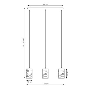 Lampa wisząca TANK 3 EMIBIG 2