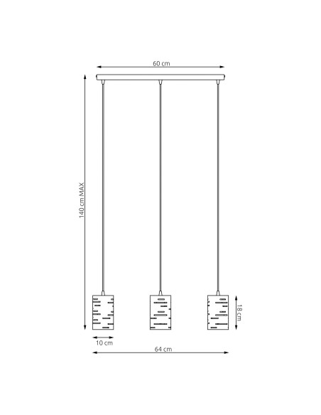Lampa wisząca TANK 3 EMIBIG