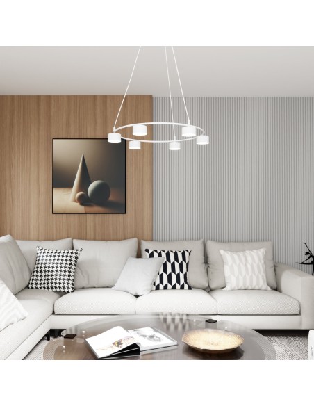 Lampa wisząca STARLIT 6 white EMIBIG