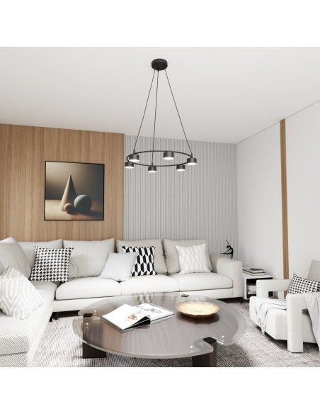 Lampa wisząca STARLIT 6 black EMIBIG