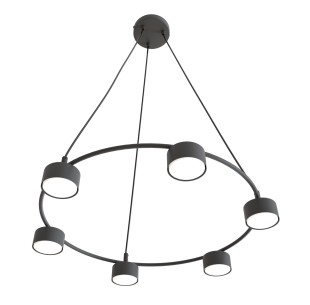 Lampa wisząca STARLIT 6 black EMIBIG