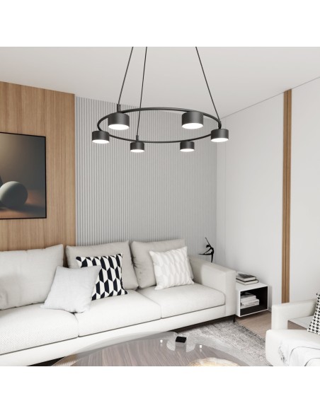 Lampa wisząca STARLIT 6 black EMIBIG