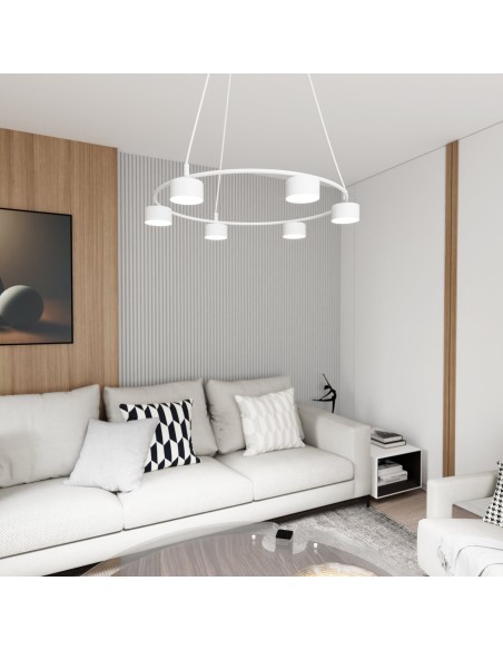 Lampa wisząca STARLIT 6 white EMIBIG