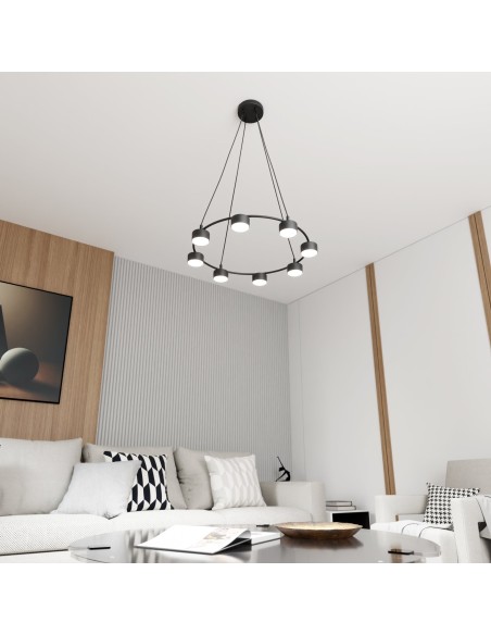 Lampa wisząca STARLIT 8 black EMIBIG