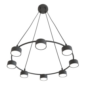 Lampa wisząca STARLIT 8 black EMIBIG