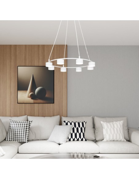 Lampa wisząca STARLIT 8 white EMIBIG