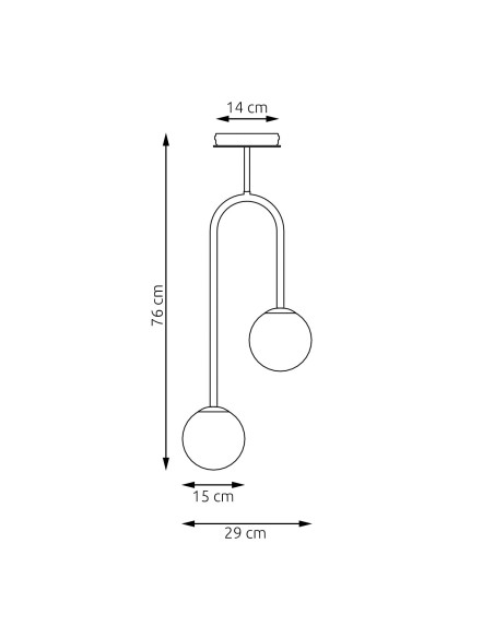 Lampa wisząca ATRIA 2 EMIBIG