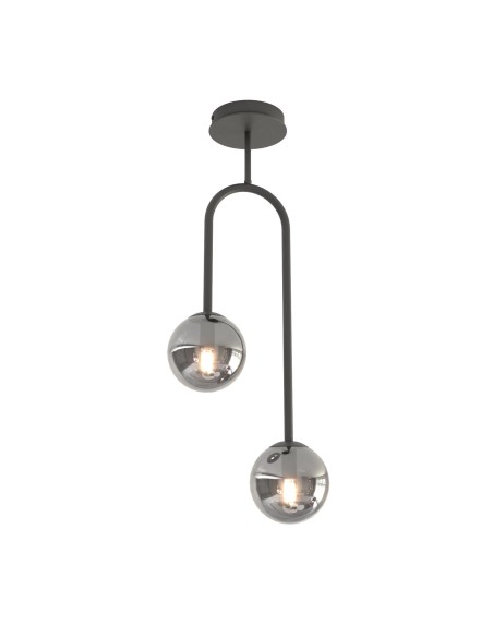 Lampa wisząca ATRIA 2 grafit EMIBIG