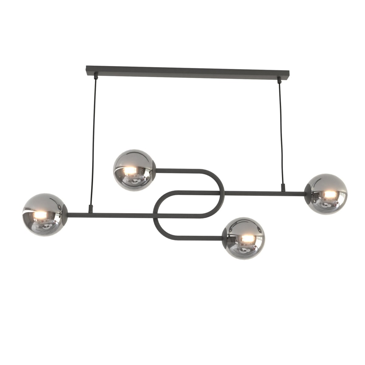 Lampa wisząca ATRIA 4 grafit EMIBIG