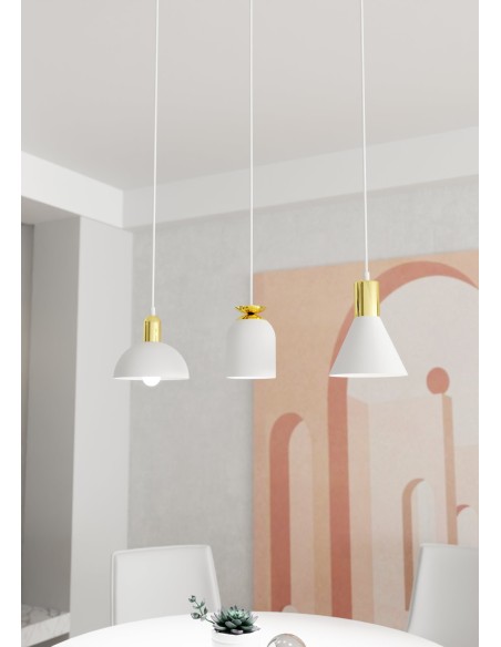 Lampa wisząca FOX 3 white EMIBIG