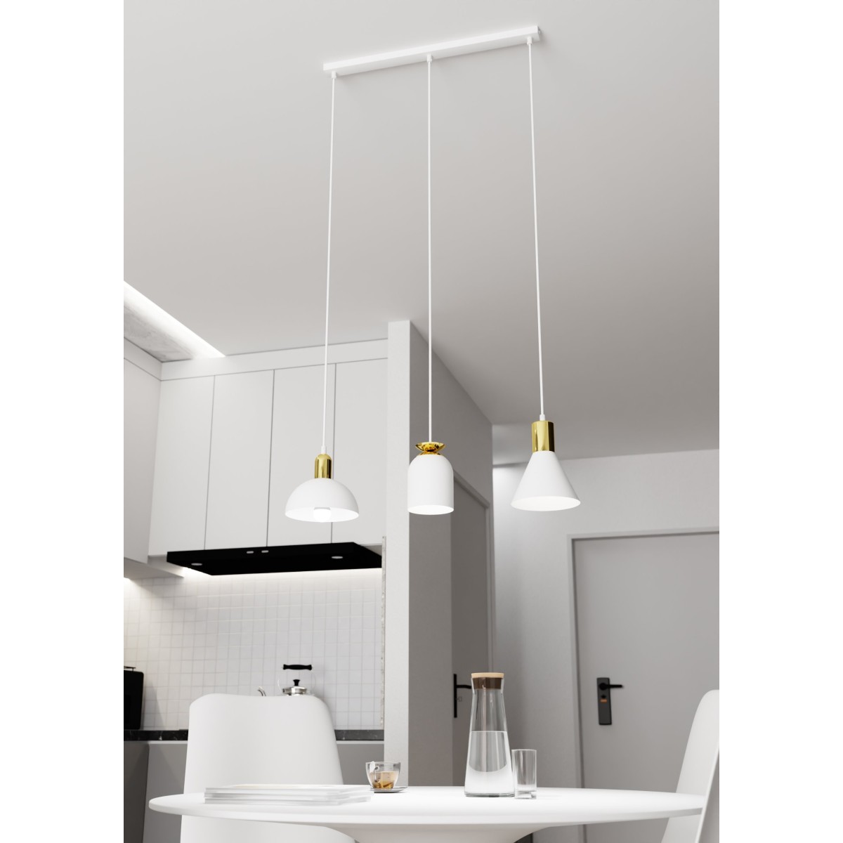 Lampa wisząca FOX 3 white EMIBIG