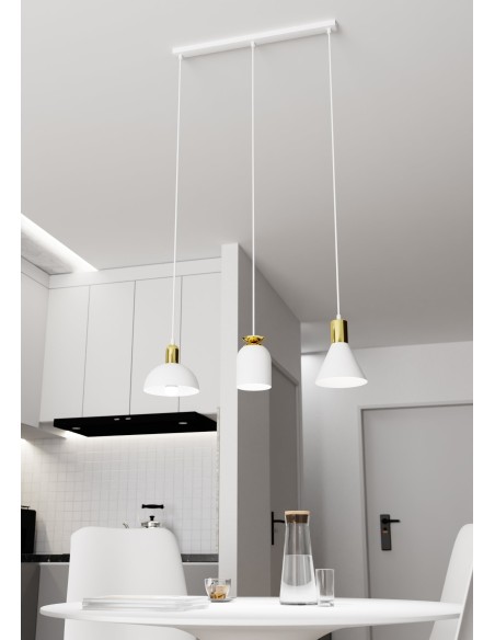 Lampa wisząca FOX 3 white EMIBIG
