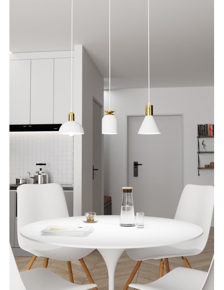 Lampa wisząca FOX 3 white EMIBIG