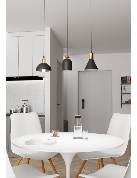 Lampa wisząca FOX 3 black EMIBIG