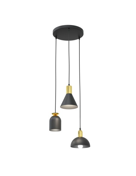 Lampa wisząca FOX 3 PREM black EMIBIG