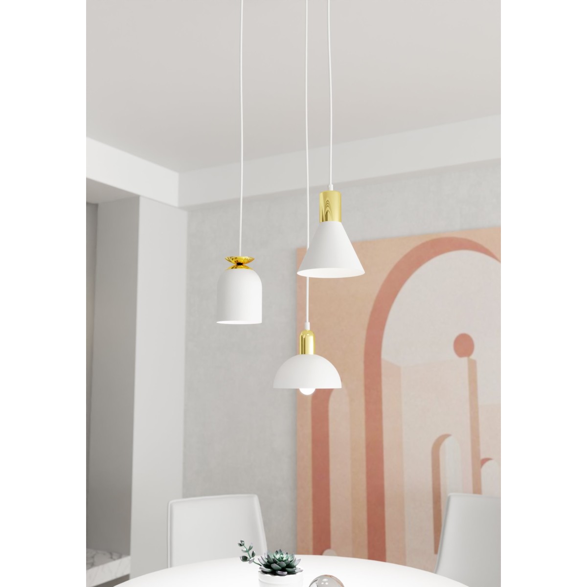 Lampa wisząca FOX 3 PREM white EMIBIG