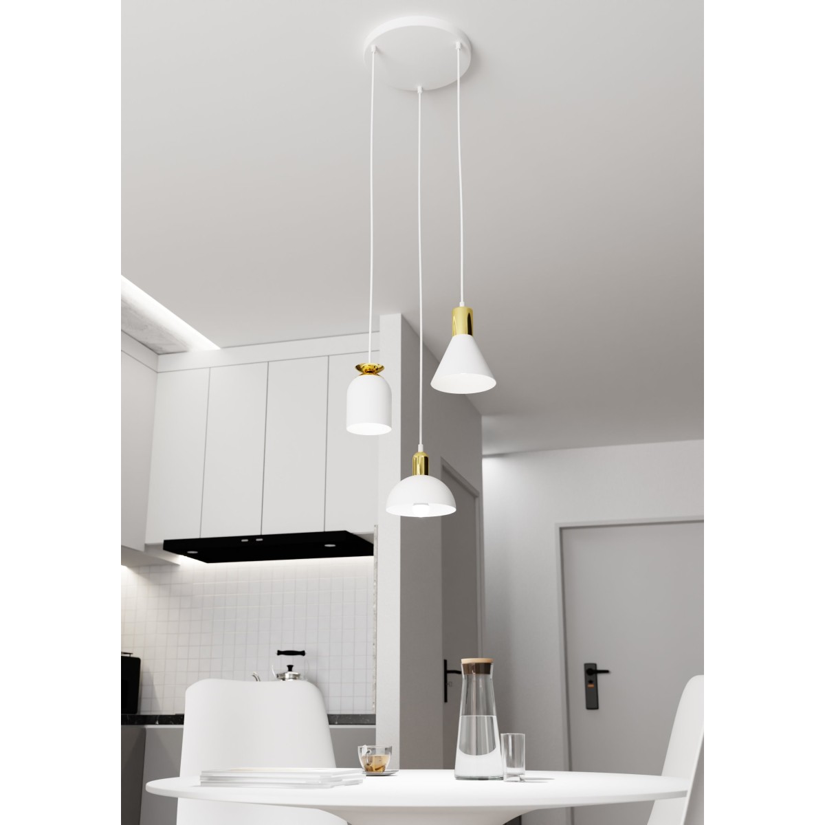 Lampa wisząca FOX 3 PREM white EMIBIG