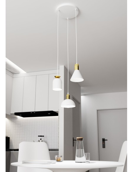 Lampa wisząca FOX 3 PREM white EMIBIG