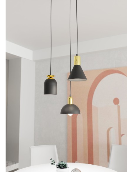 Lampa wisząca FOX 3 PREM black EMIBIG