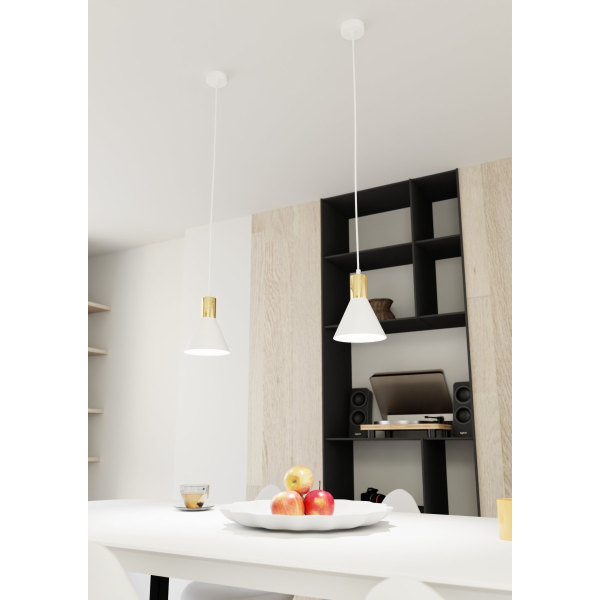 Lampa wisząca ROSA 1 white EMIBIG