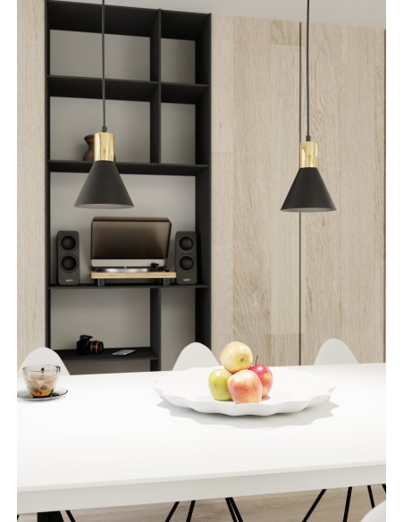 Lampa wisząca ROSA 1 black EMIBIG