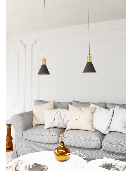 Lampa wisząca ROSA 1 black EMIBIG