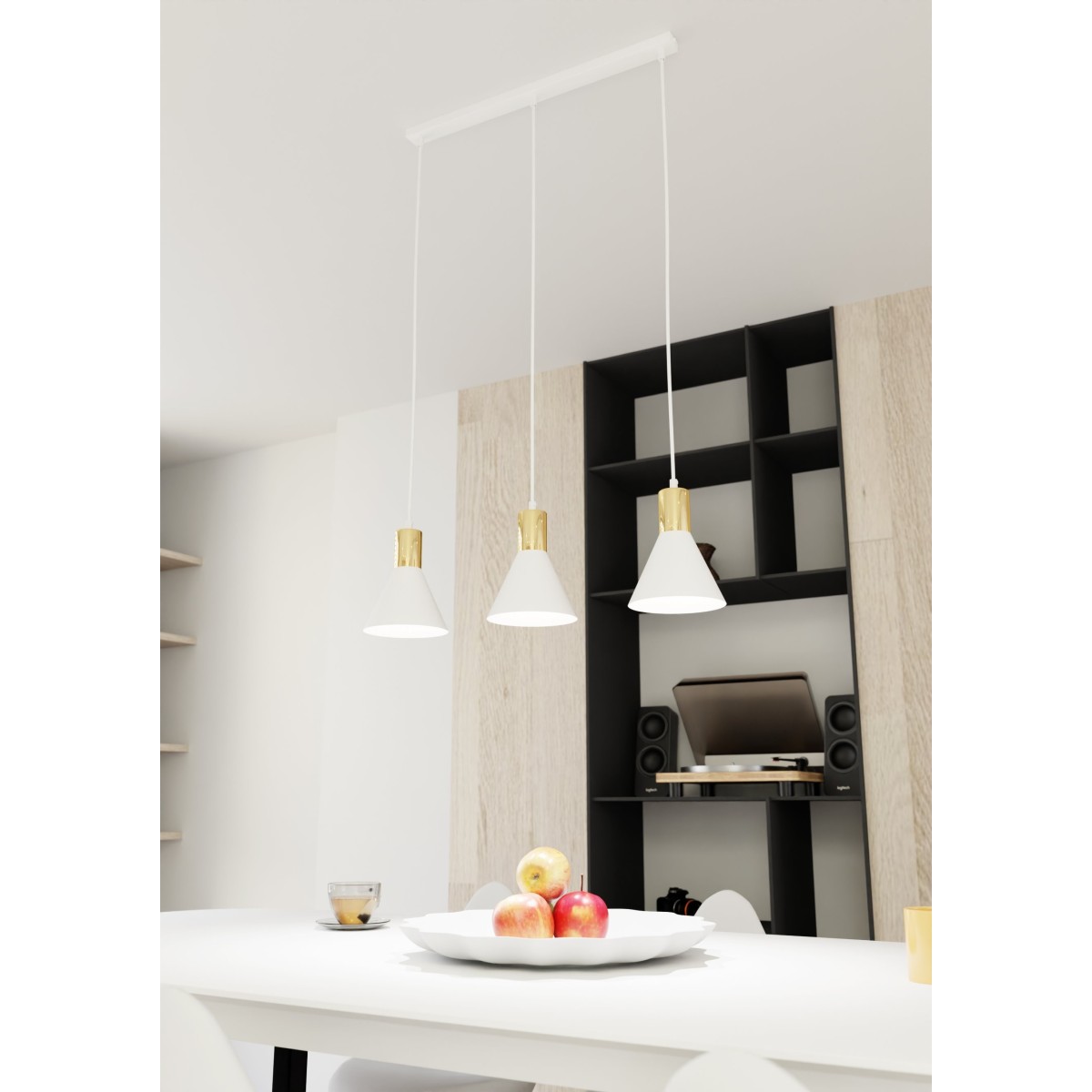 Lampa wisząca ROSA 3 white EMIBIG
