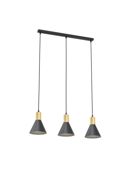 Lampa wisząca ROSA 3 black EMIBIG