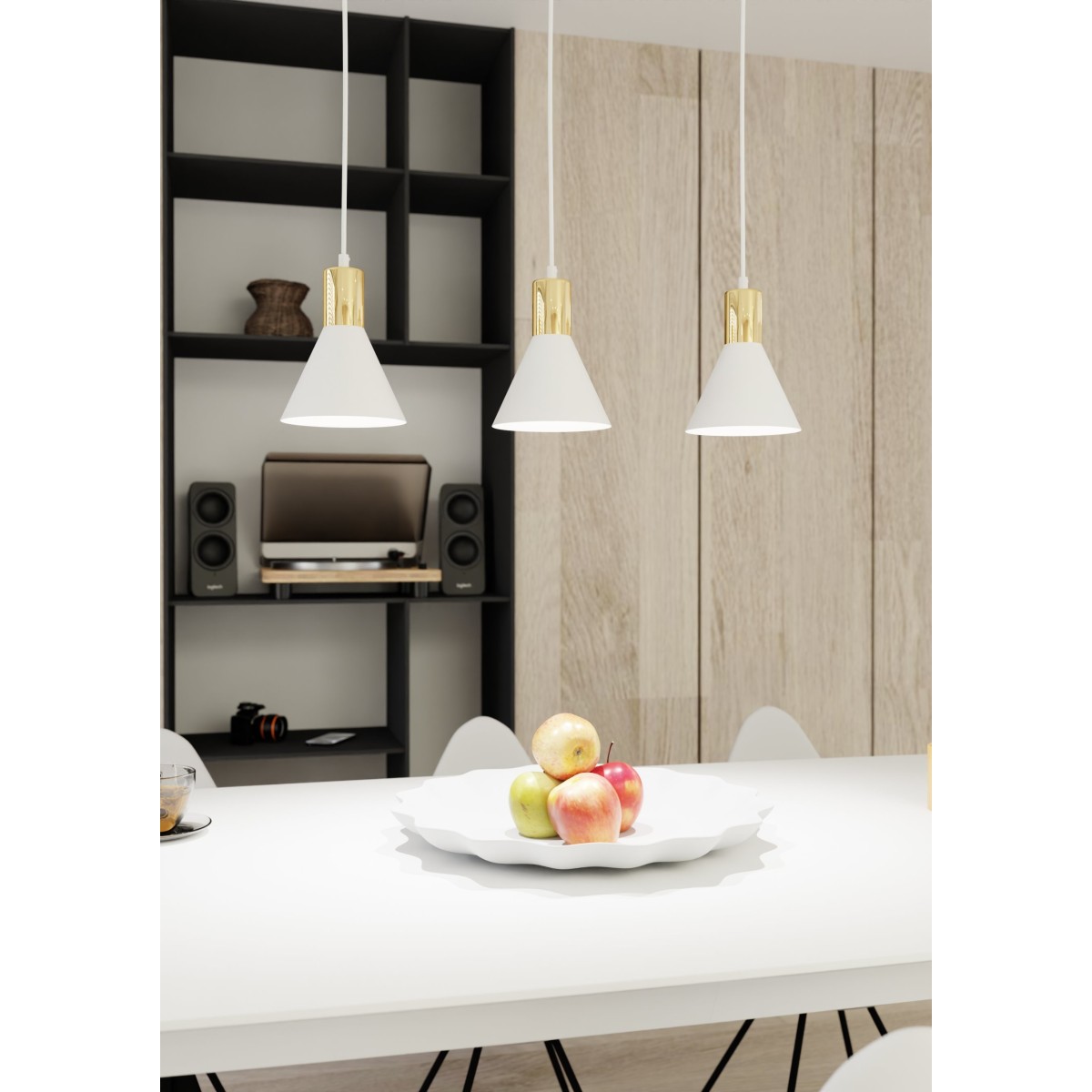 Lampa wisząca ROSA 3 white EMIBIG