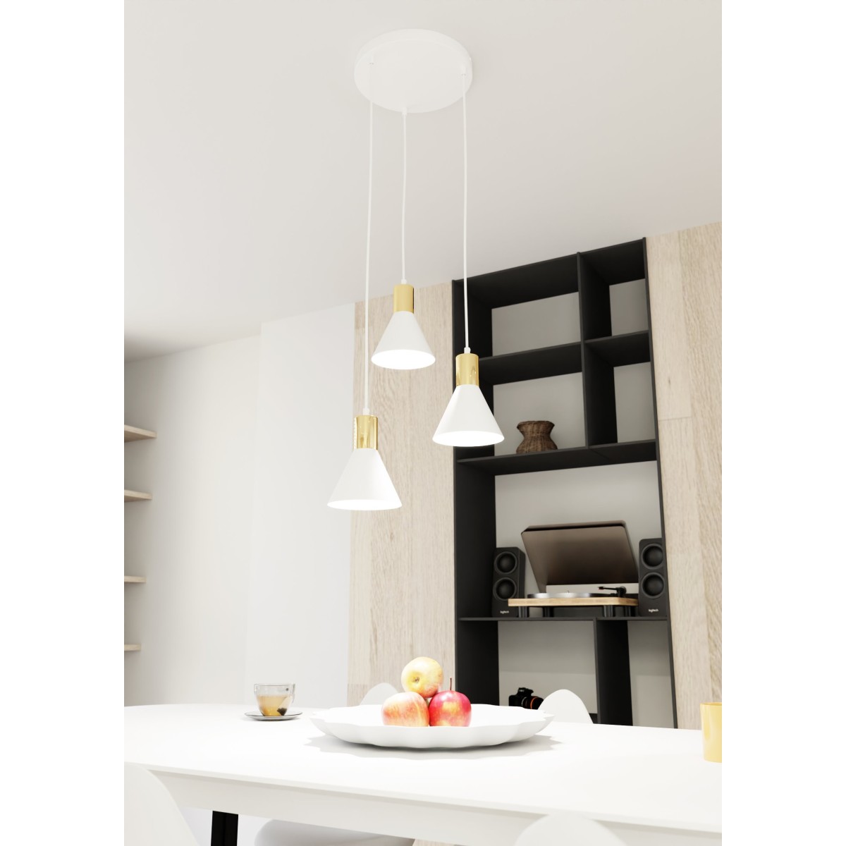 Lampa wisząca ROSA 3 PREM white EMIBIG