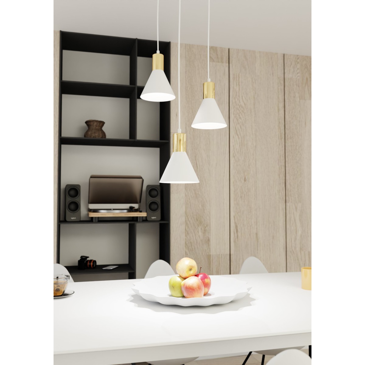 Lampa wisząca ROSA 3 PREM white EMIBIG