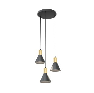 Lampa wisząca ROSA 3 black PREM EMIBIG