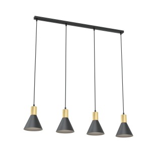 Lampa wisząca ROSA 4 black EMIBIG