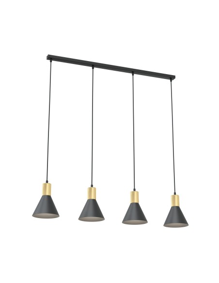 Lampa wisząca ROSA 4 black EMIBIG