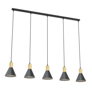 Lampa wisząca ROSA 5 black EMIBIG