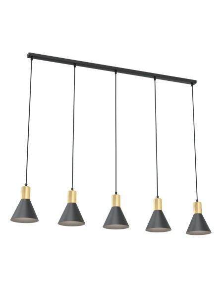 Lampa wisząca ROSA 5 black EMIBIG