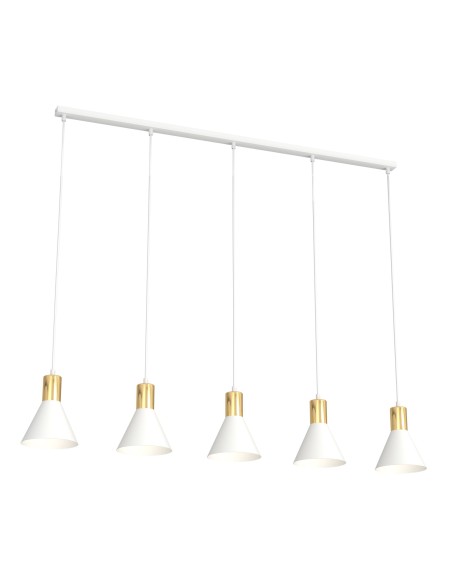 Lampa wisząca ROSA 5 white EMIBIG