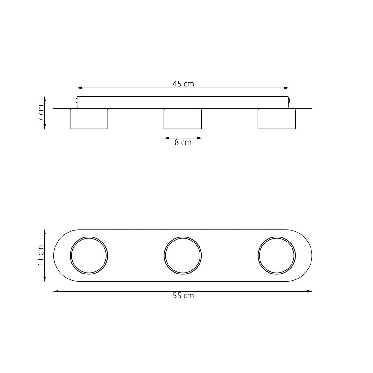 Lampa sufitowa DIAZ 3 EMIBIG