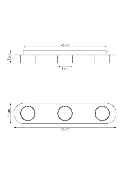 Lampa sufitowa DIAZ 3 EMIBIG