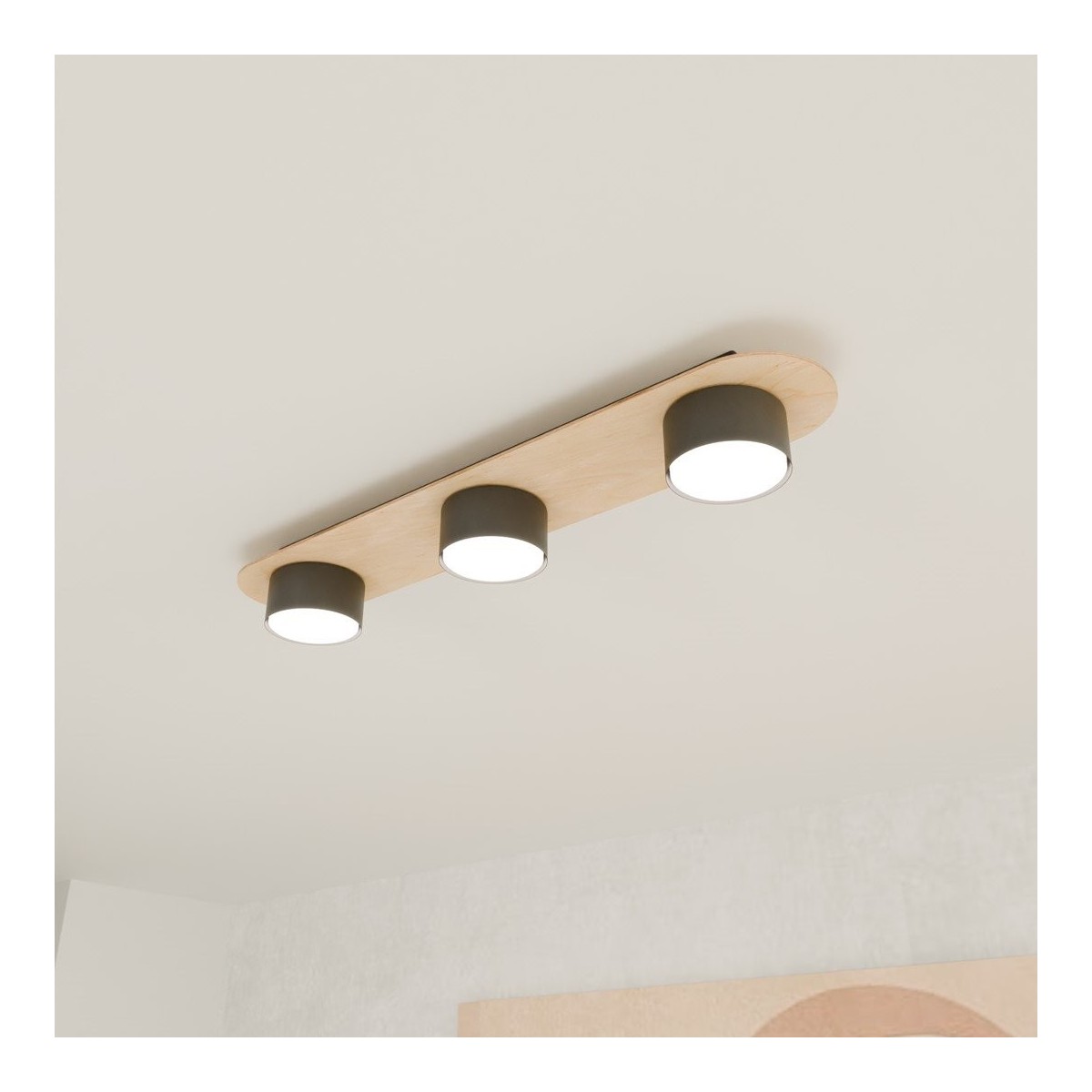 Lampa sufitowa DIAZ 3 wood EMIBIG