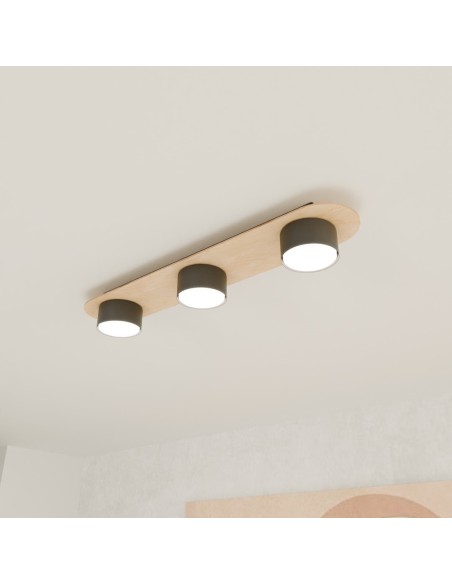 Lampa sufitowa DIAZ 3 wood EMIBIG