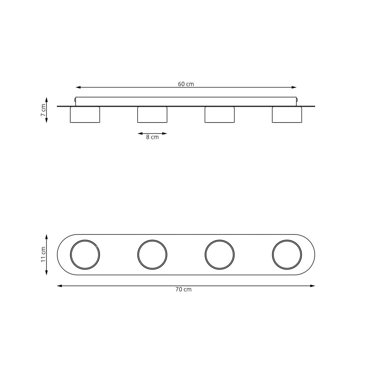 Lampa sufitowa DIAZ 4 EMIBIG