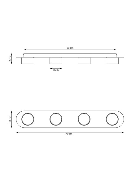 Lampa sufitowa DIAZ 4 EMIBIG