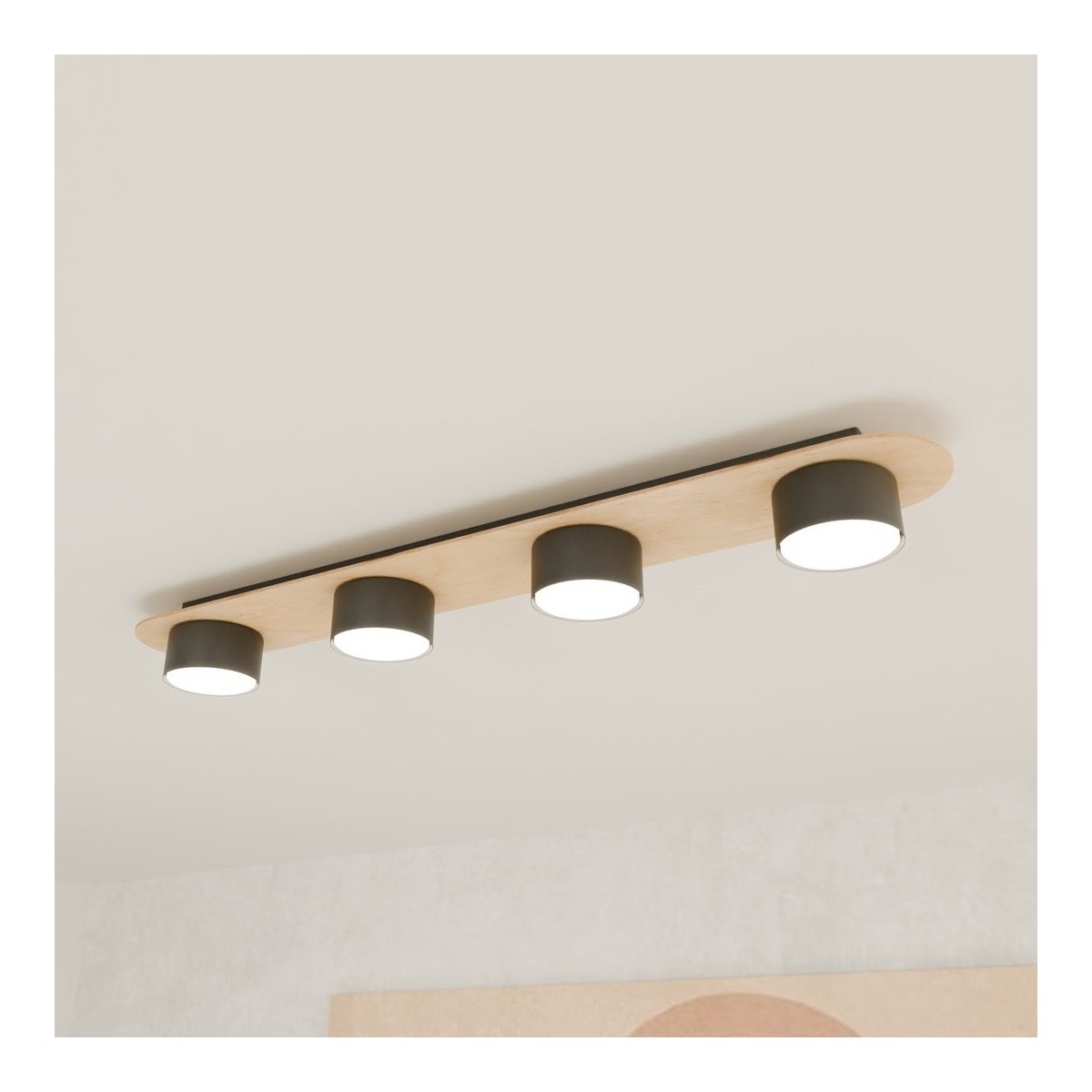 Lampa sufitowa DIAZ 4 wood EMIBIG