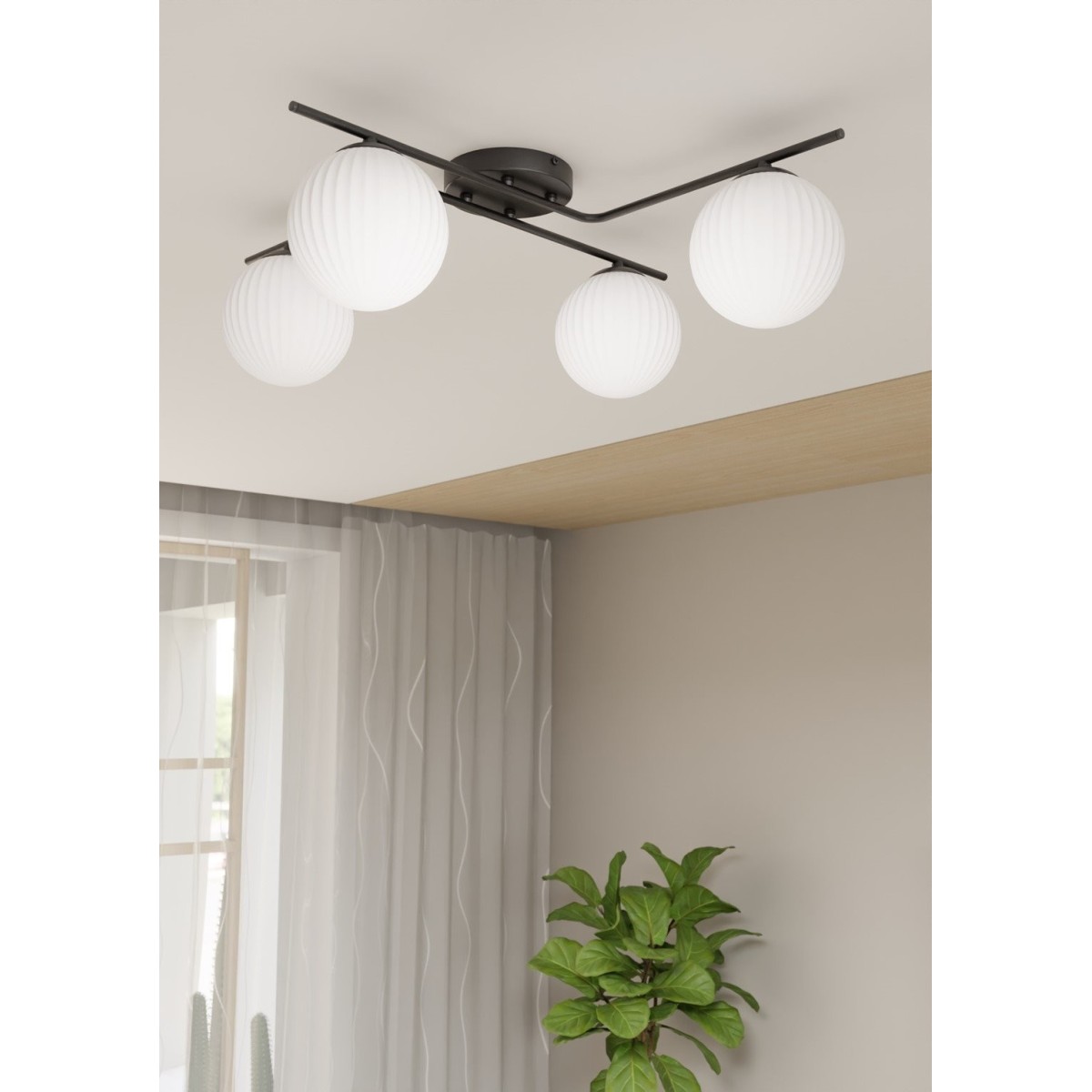 Lampa sufitowa VESPA 4 opal EMIBIG