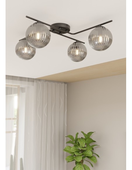Lampa sufitowa VESPA 4 grafit EMIBIG