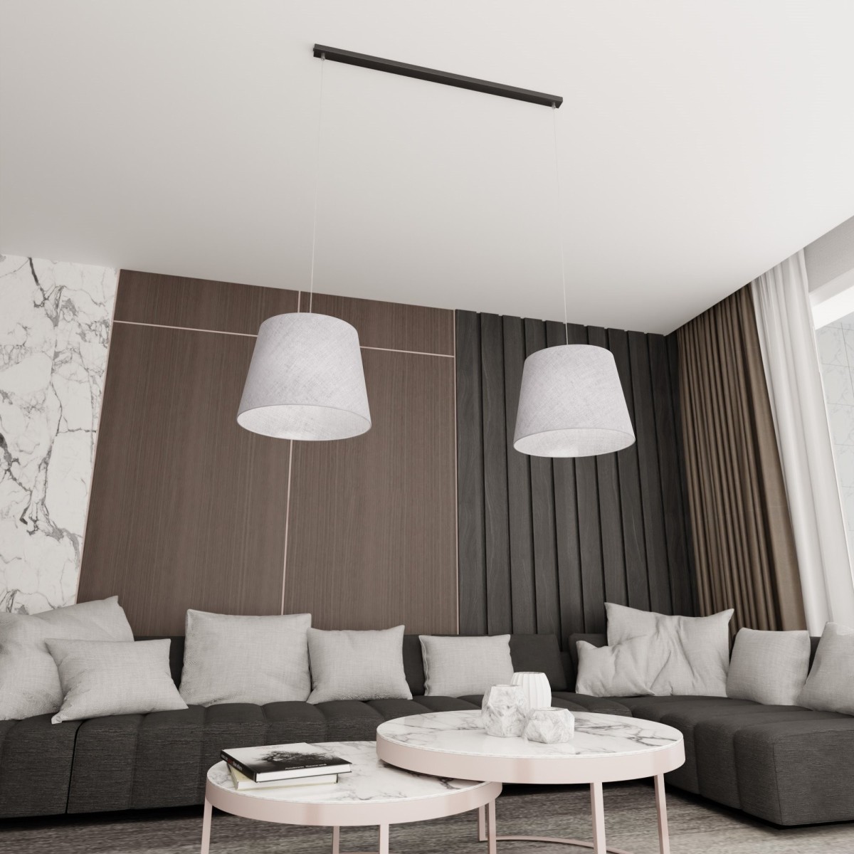 Lampa wisząca EPOCA 2 GREY EMIBIG