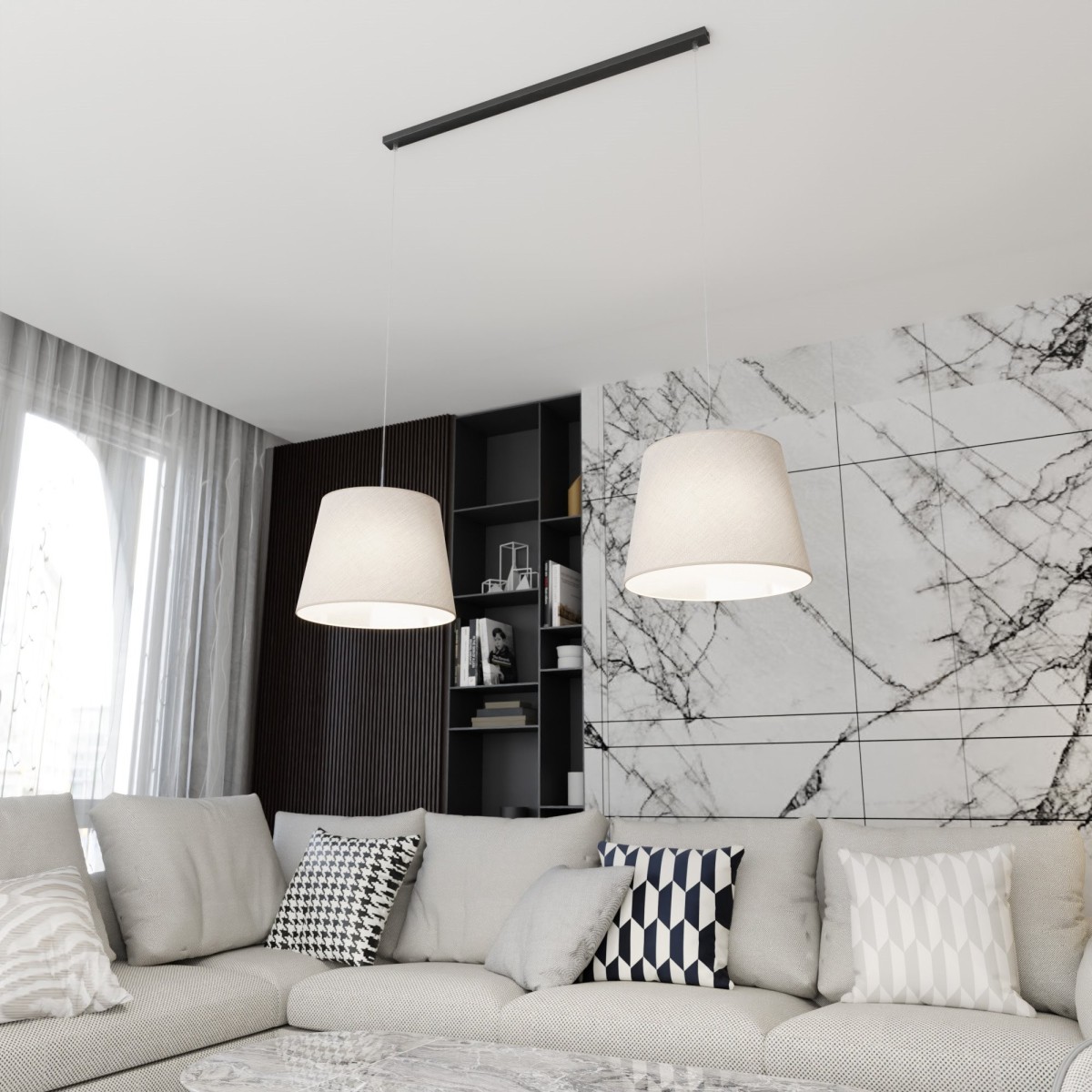 Lampa wisząca EPOCA 2 BEIGE EMIBIG