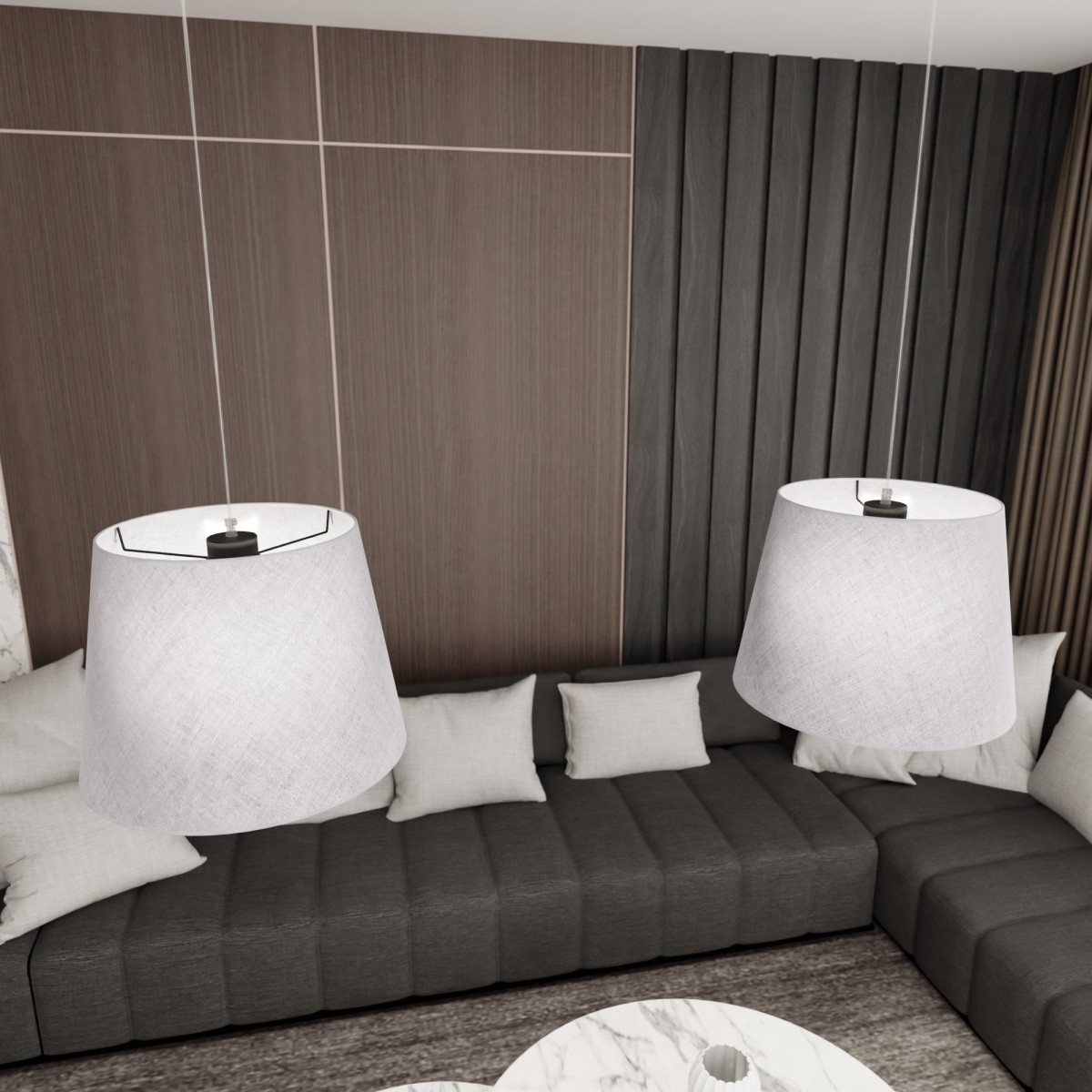 Lampa wisząca EPOCA 2 GREY EMIBIG