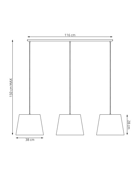 Lampa wisząca EPOCA 3 EMIBIG